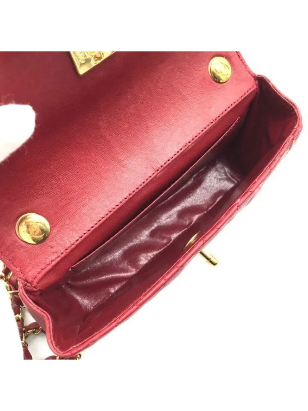 Chanel CC Logo Mini Quilted Turnlock Shoulder Bag